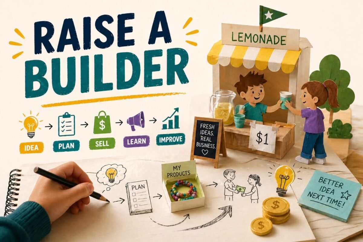 A kid taking the steps to build his first business
